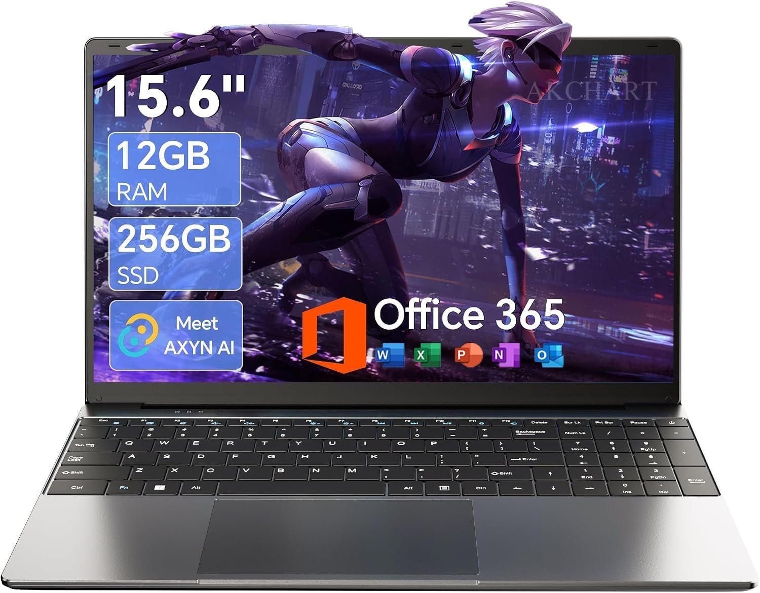 AKCHART 15.6-Inch AI Laptop Review: 12GB RAM, 256GB SSD and Windows 11